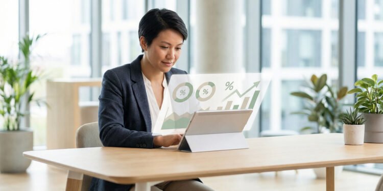 Borrower reviewing lower personal loan interest rate options for 2026 on a digital device